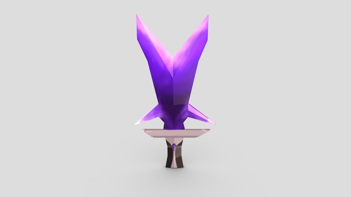 Amethyst Veil Sword 3D Model