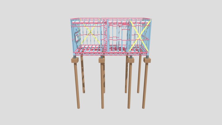 Aula- modulo LSF STICK 3D Model