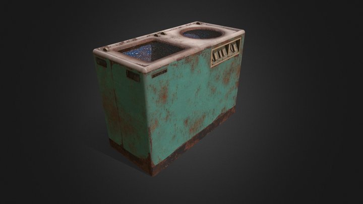 AURIKA Sovietic Washing Machine 3D Model