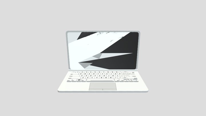 lowpoly_Laptop 3D Model