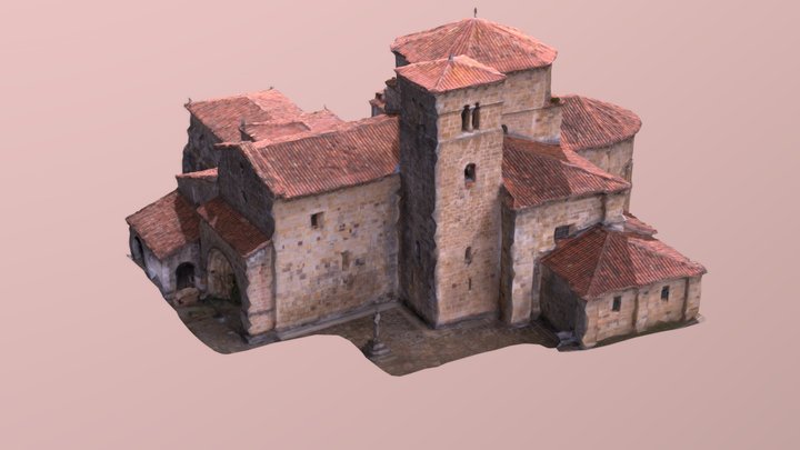 COLEGIATA DE SANTA CRUZ DE CASTAÑEDA 3D Model