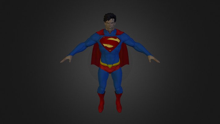 Classic Superman 3D Model