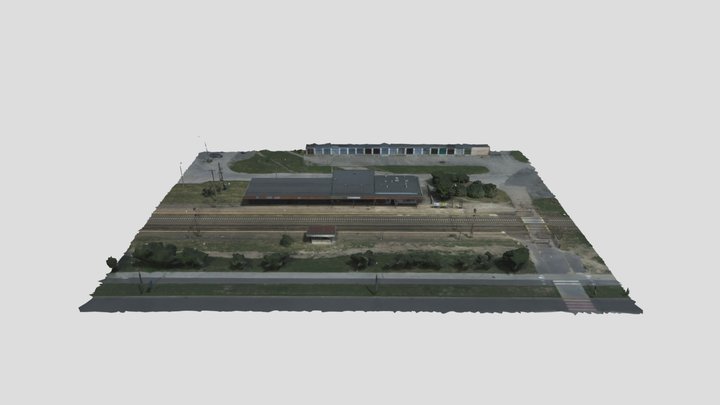 Włocławek - Zazamcze train station v4 3D Model