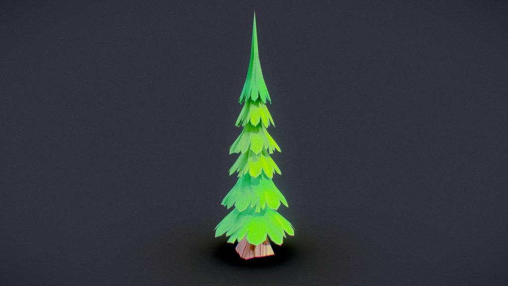Stylized Pine Tree Tree