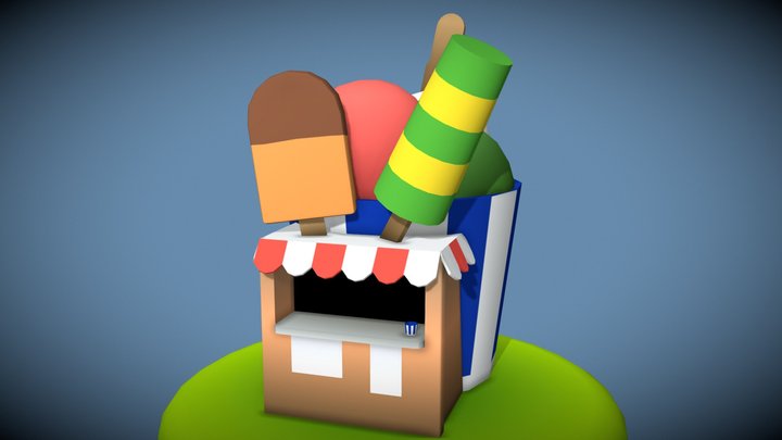 RollerCoaster Tycoon 2 Fruity Ices Stall