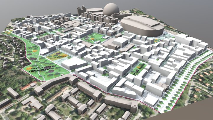 Slakthusområdet - The Meatpacking District 3D Model