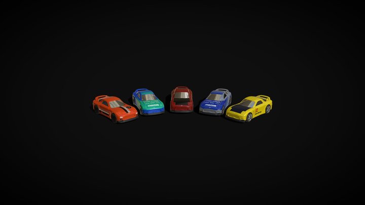 95 MAZDA RX-7 Hot Wheels Castings 3D Model