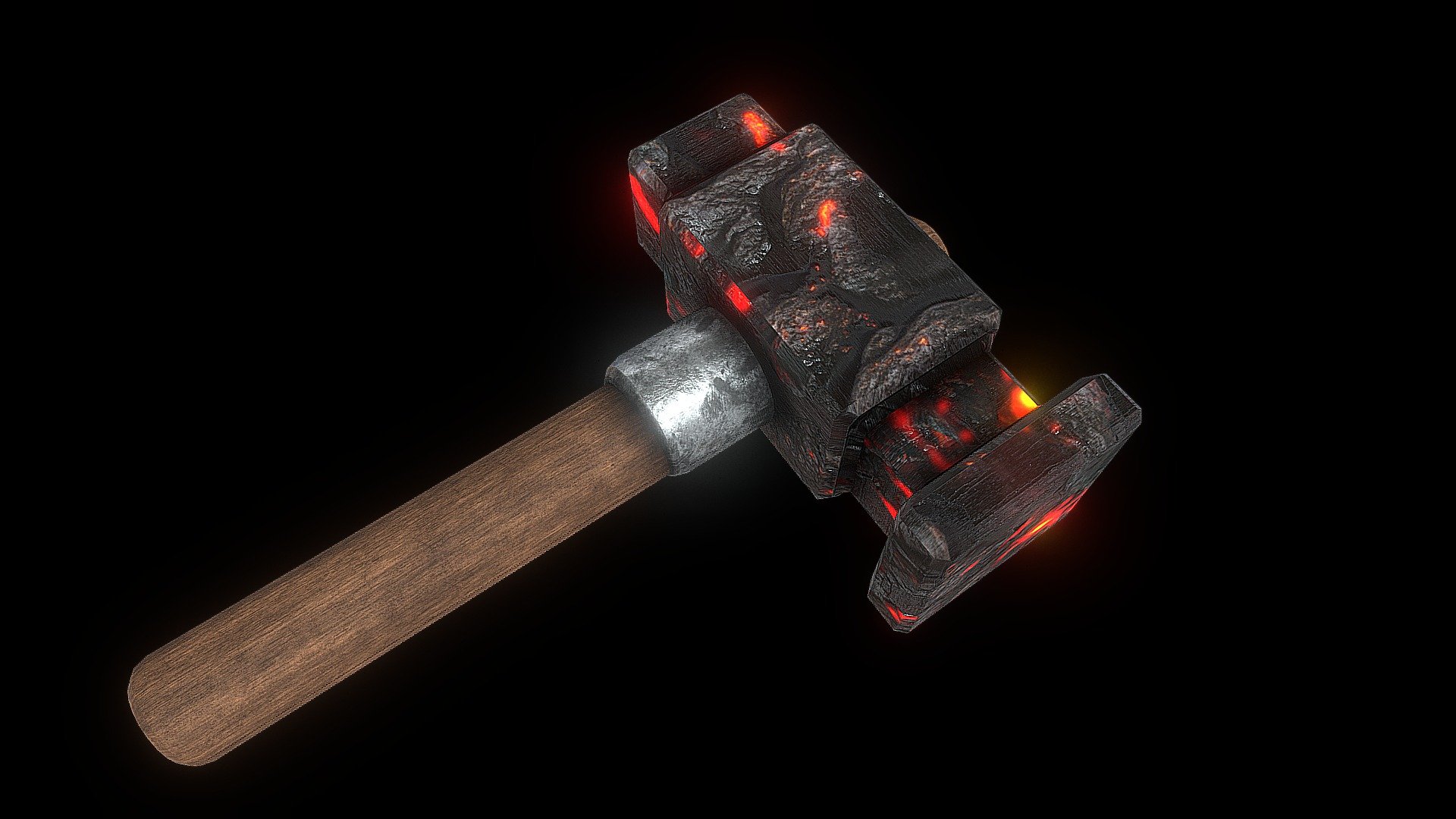 Molten Hammer Download Free 3D model by luckyz281 [deafada] Sketchfab