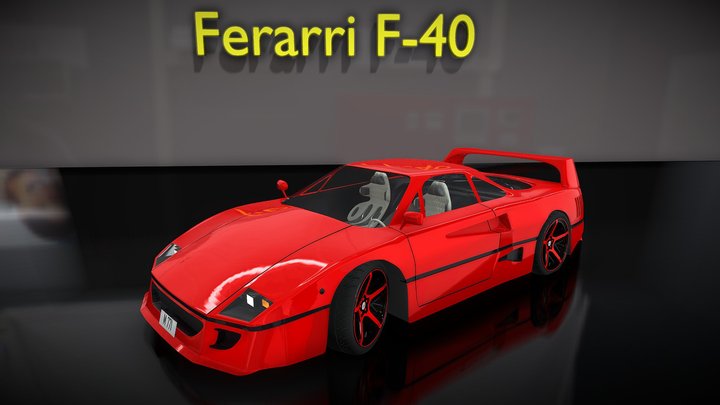 Ferarri F-40 | Red Turbo V8 Supercar