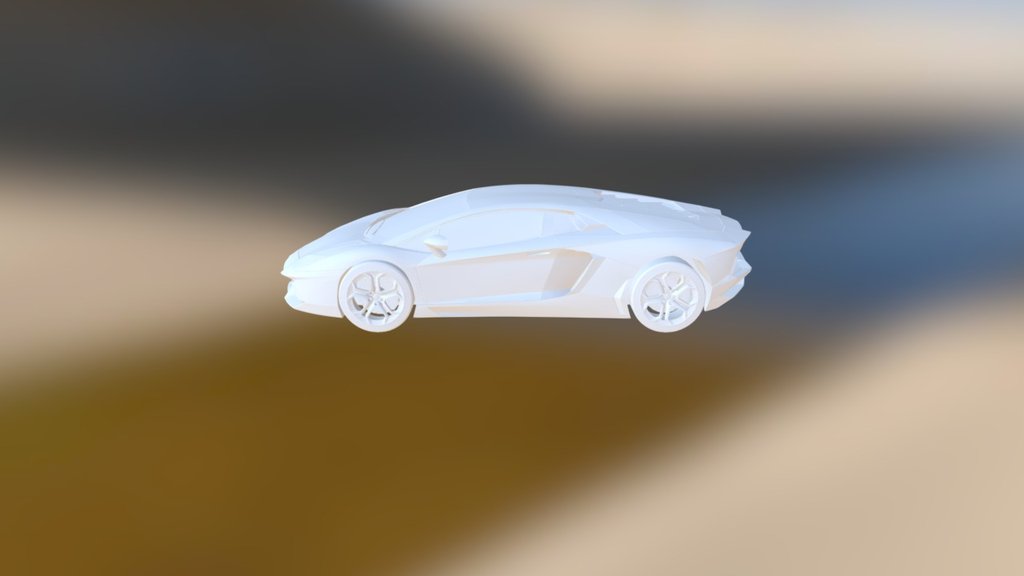 Lamborghini Aventador — Sketchfab embed 3D viewer