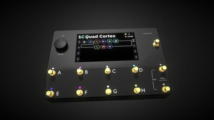 Neural DSP Quad Cortex Black 3D Model