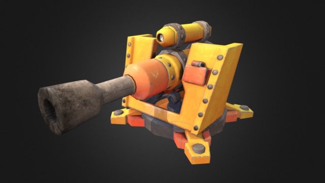 Fatty Cannon 3D Model
