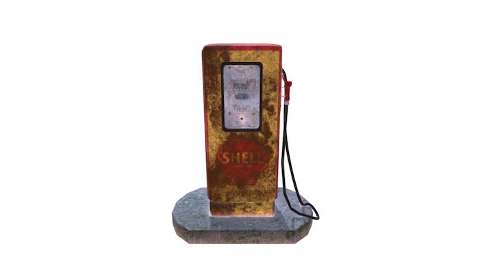 Old Gas Pump 3D Model