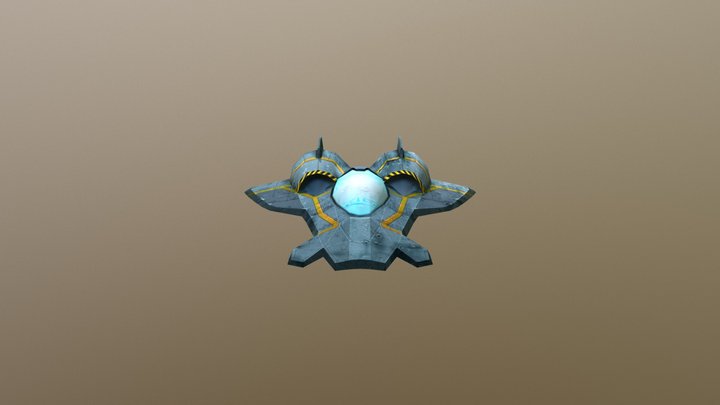 Racer Ship 3D Model