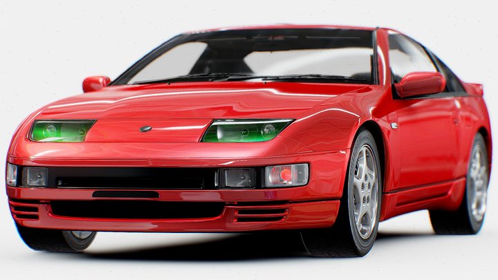 Nissan 300 ZX | www.vecarz.com – Gratis 3D-model STL
