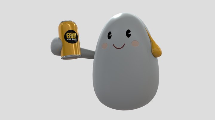 Eggward the Ospuze mascot 3D Model