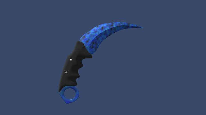 CS2 knife - case hardened | Free 3D Model