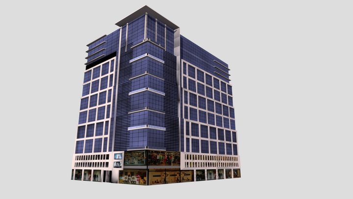 Mall Exterior Design 3D Model