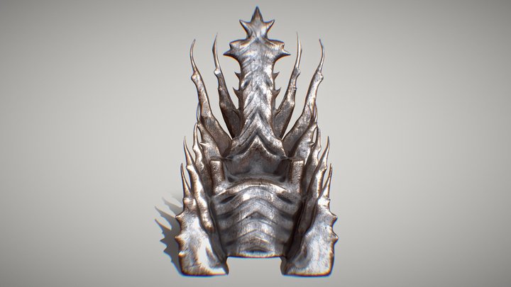 Alien Throne (Metal) 3D Model