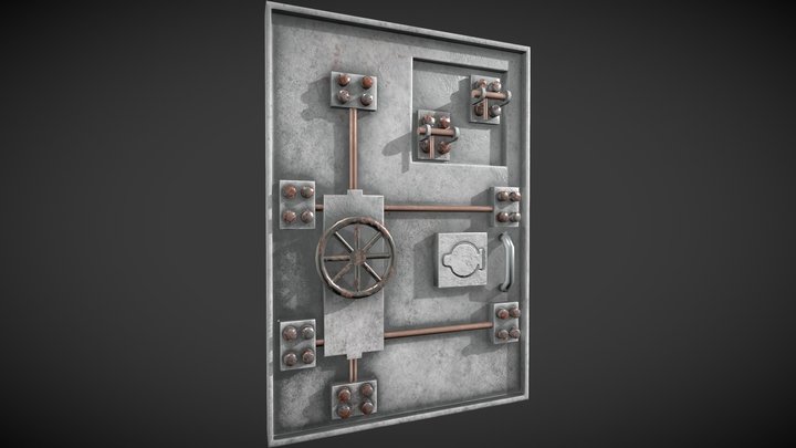 Bunker Door 3D Model
