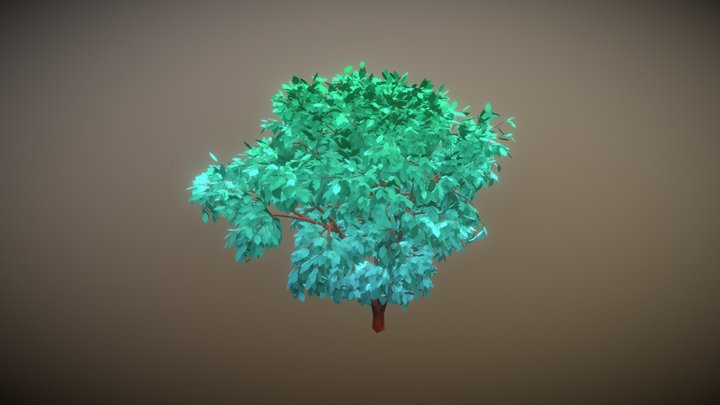 Colourful Tree 3D Model
