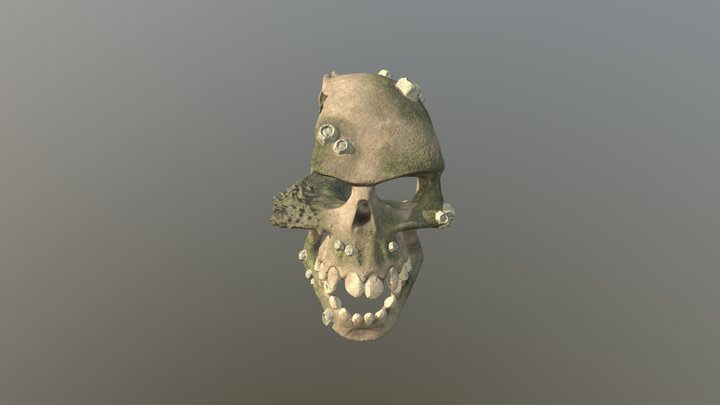 Skeleton Head 3D Model