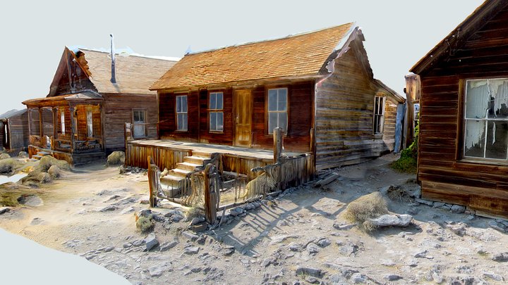 Bodie California, 1900 Executive Ghost Homes 3D Model