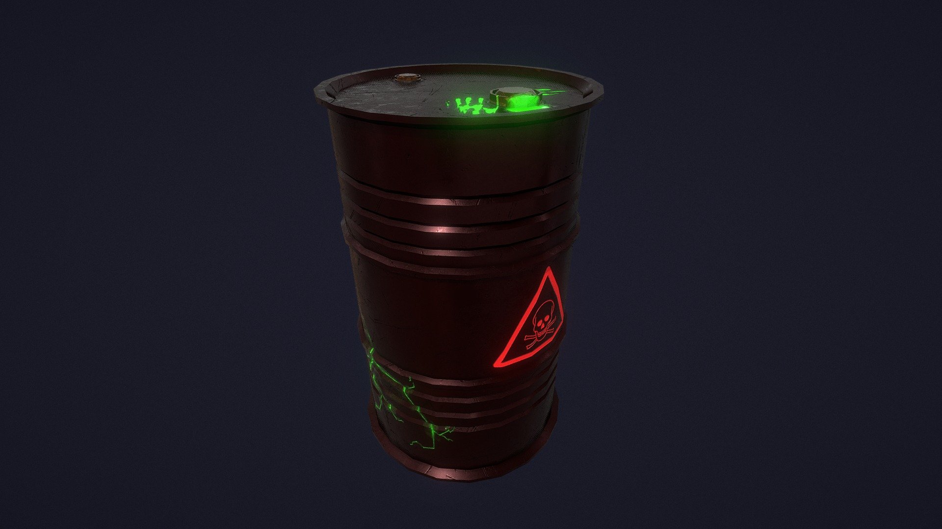 Metal Toxic Barrel