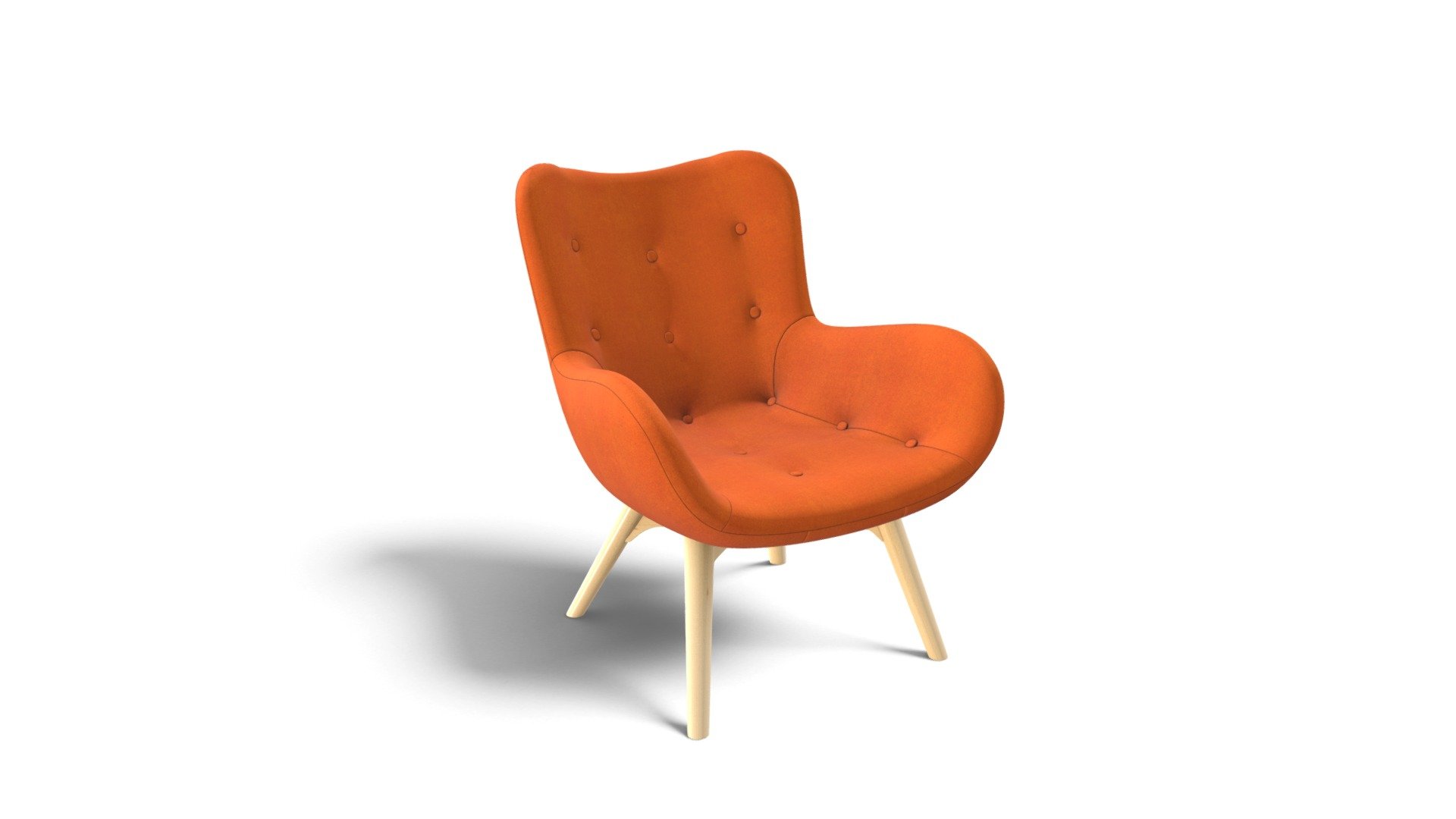 Doris Armchair, Shetland Orange
