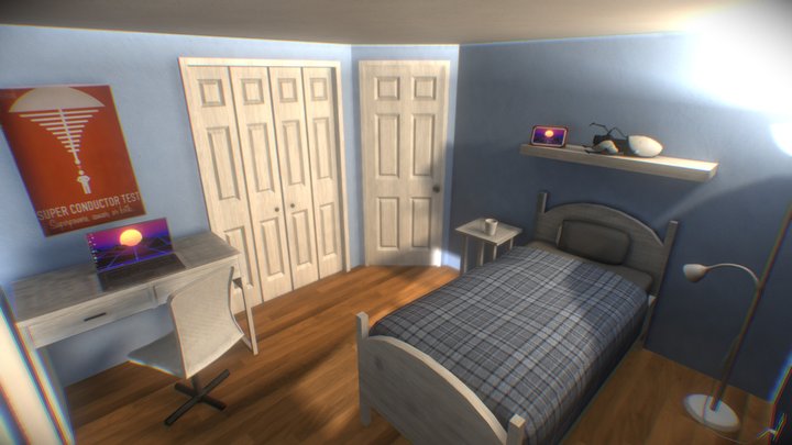 My Bedroom - View in VR 3D Model
