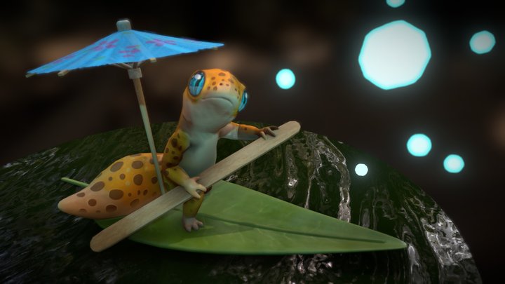 A Leopard Gecko's Discovery 3D Model
