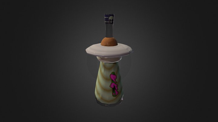 SM_SpaceBottle_1 3D Model