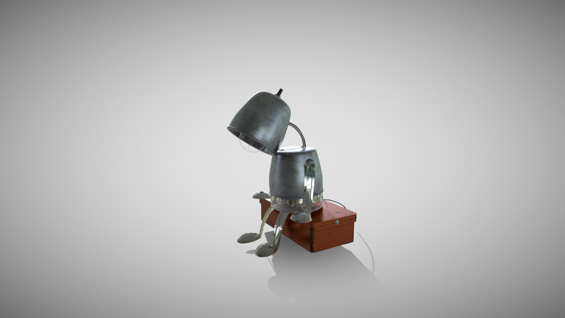 Robo Lamp   Lighting & Texture Class - 3d Model By Tomhikon [debe595 