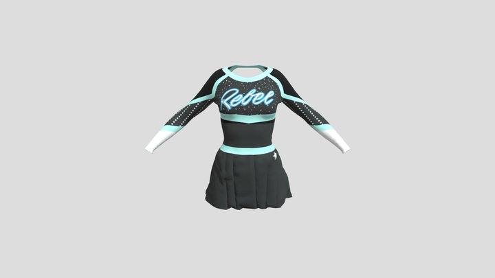 Cine Games Wommens Reglan Cut & Sew Dress 3D Model