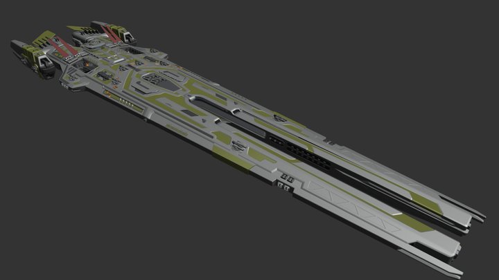 The Meridian Shadow - Battle-Carrier 3D Model