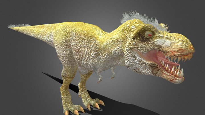 Dinosaur Hunting Albino Tyrannosaurus Rex – Modelo 3D gratuito STL