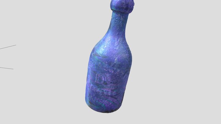 Garrafa de água mineral: J & A Dearborn (1850) 3D Model