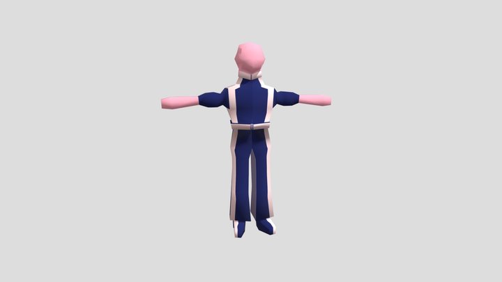 Low poly character 3D Model