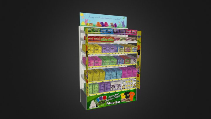 Just Born Shelf Set 3D Model