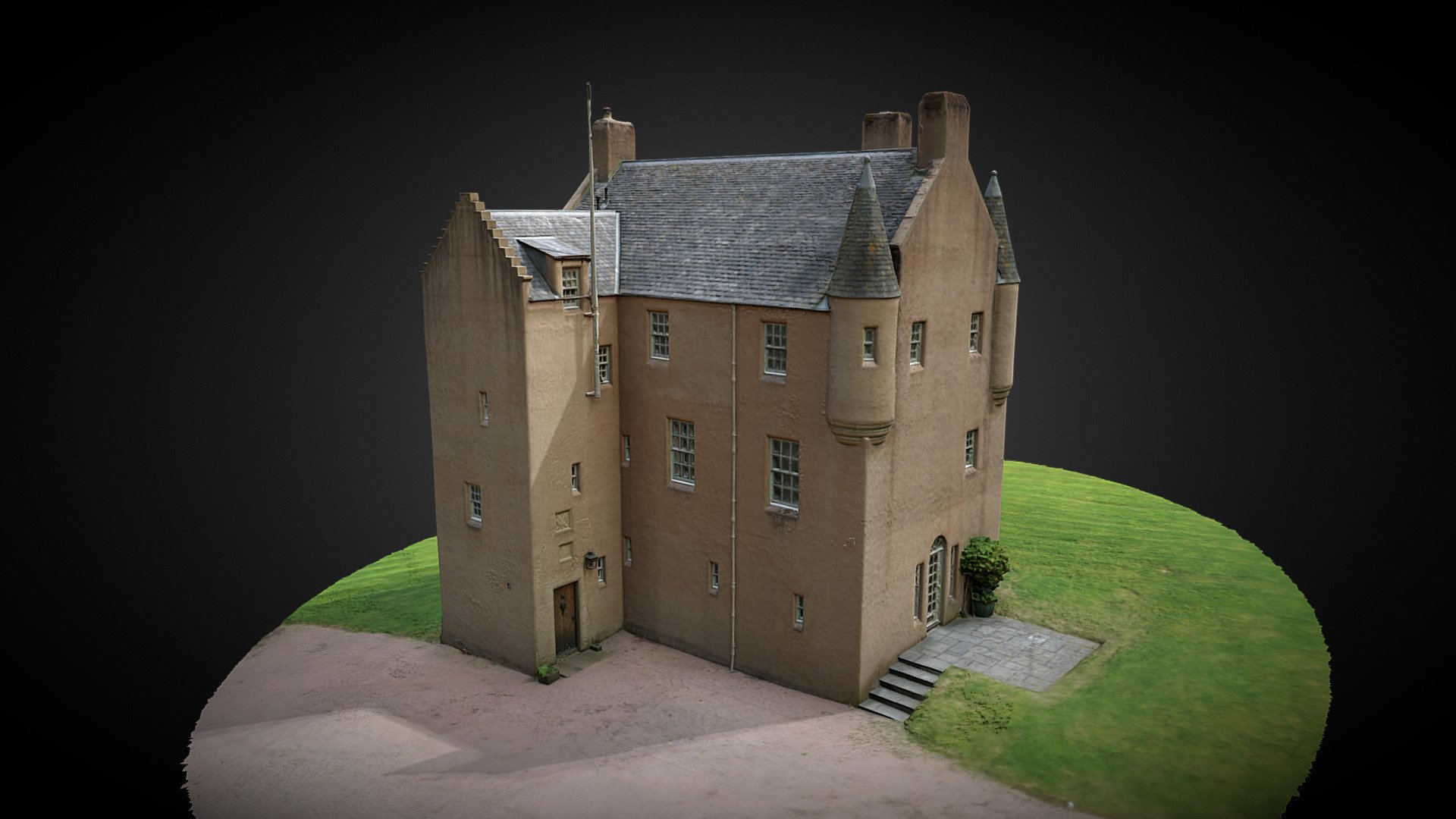 Balfour Tower, Kirkton of Durris, Aberdeenshire Download Free 3D