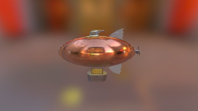 Steampunk blimp 3D Model