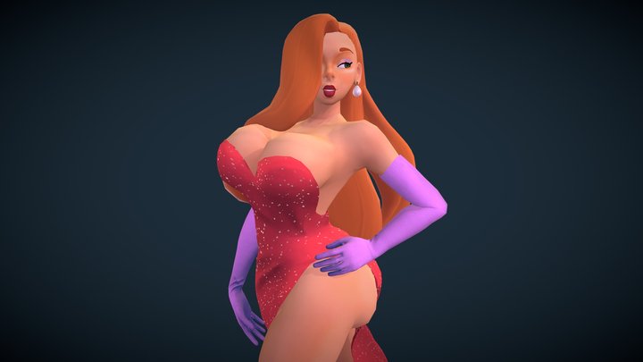 Jessica Rabbit - Robaato Artist Style 3D Model