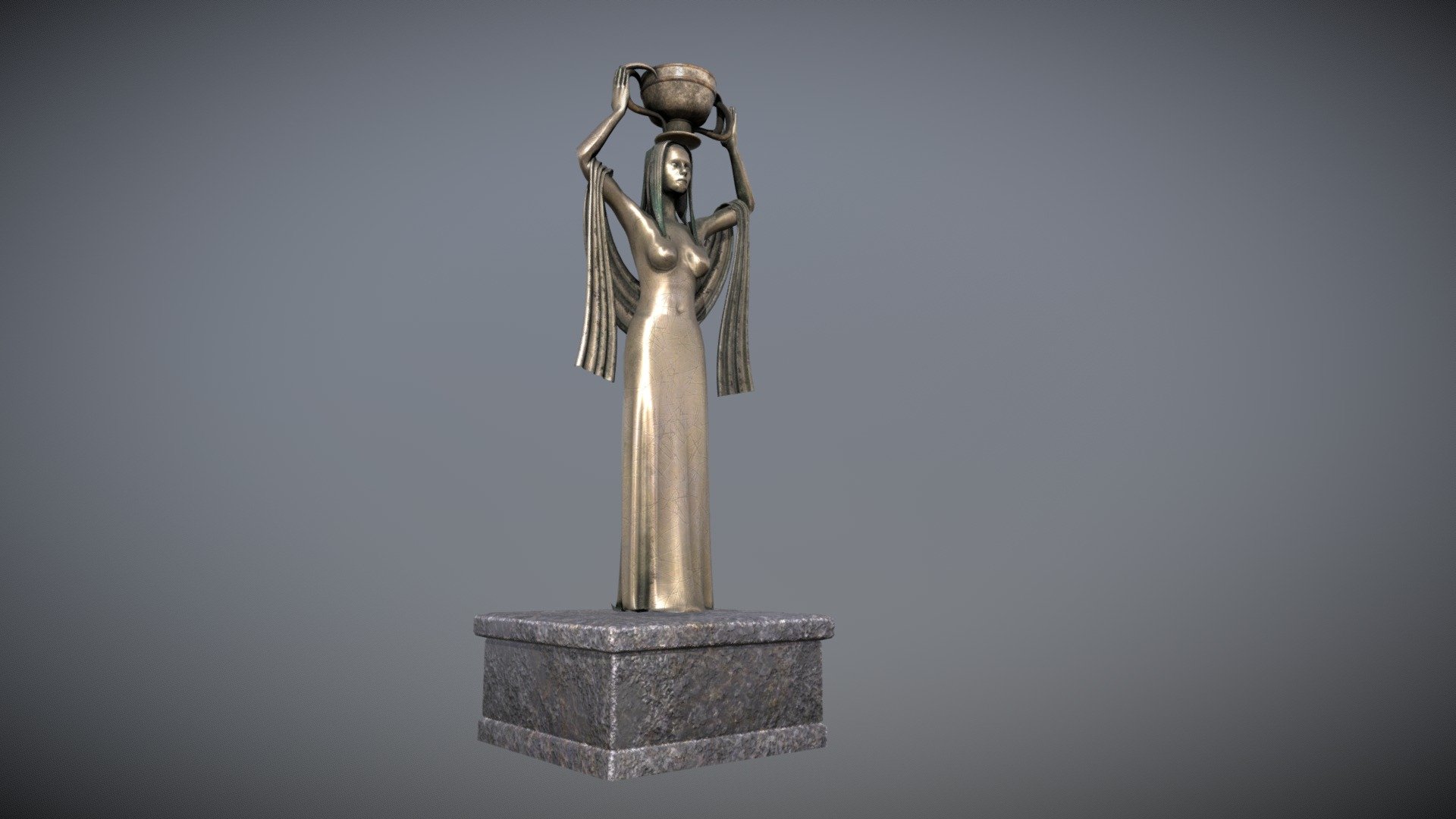 Brass Female Sculpture