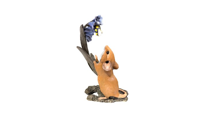 Mouse Bluebells 3D Model