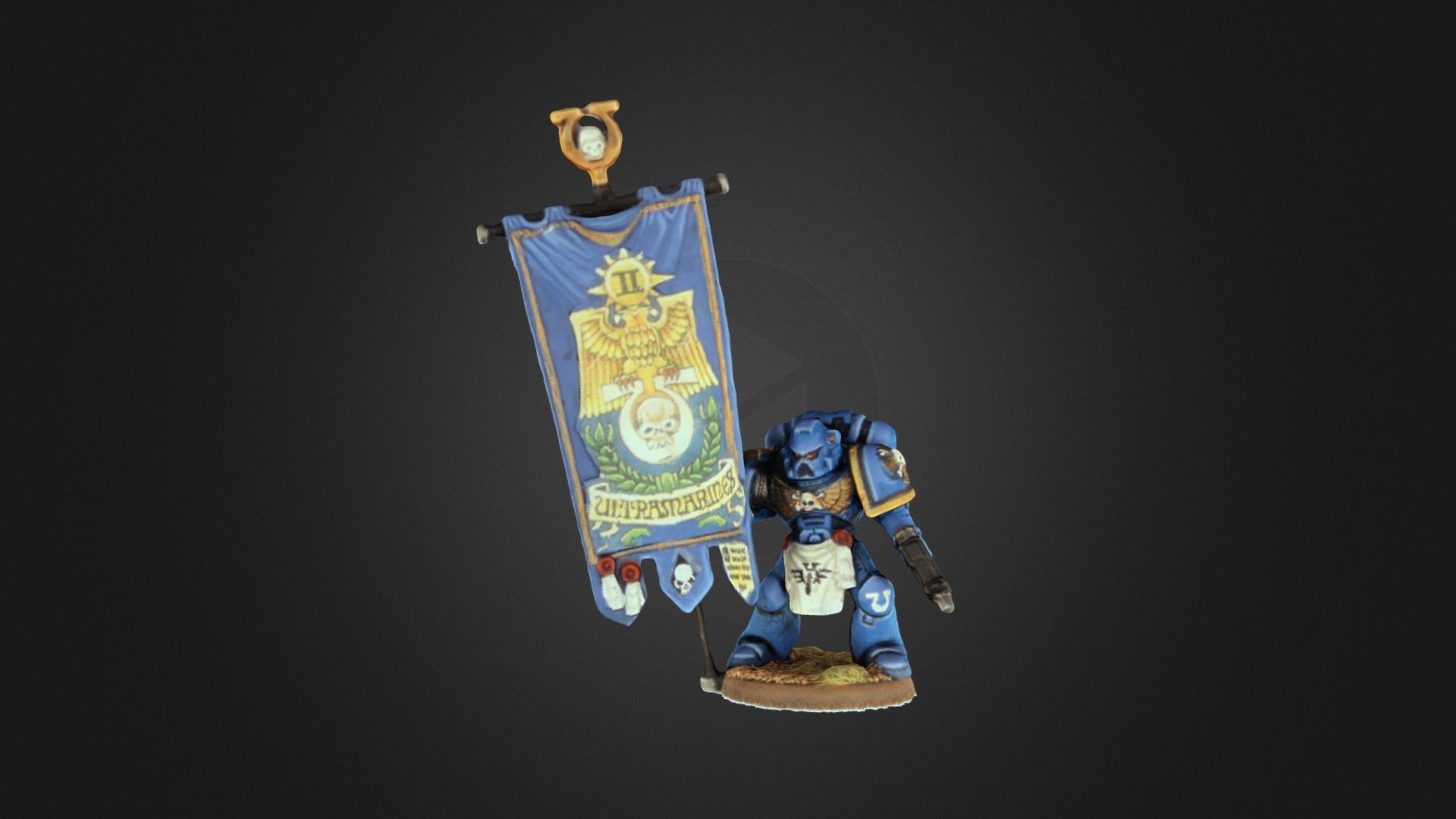 space marine banner holder 3D model by toulbroch24 [dec2aef] Sketchfab
