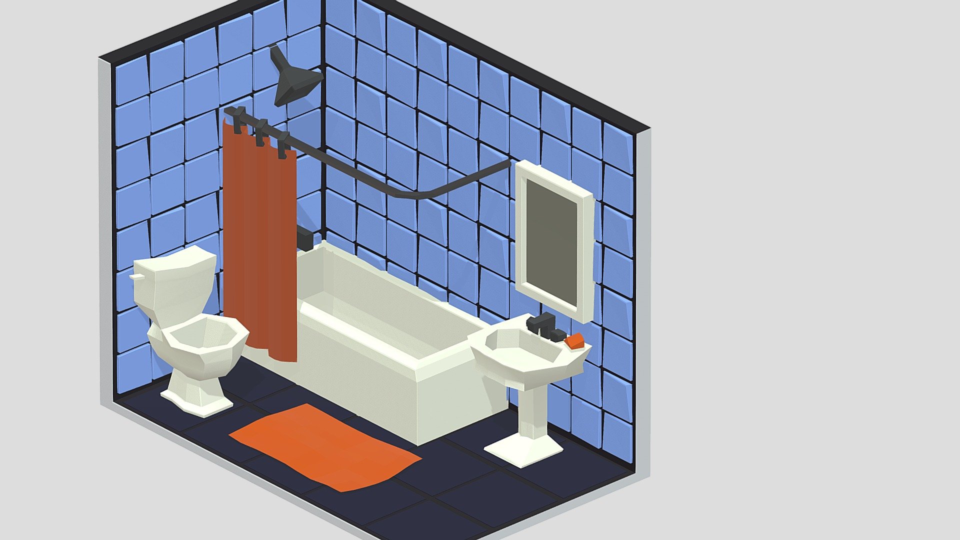 Low Poly Bathroom - Download Free 3D model by Sonya Sheina (@sonya ...