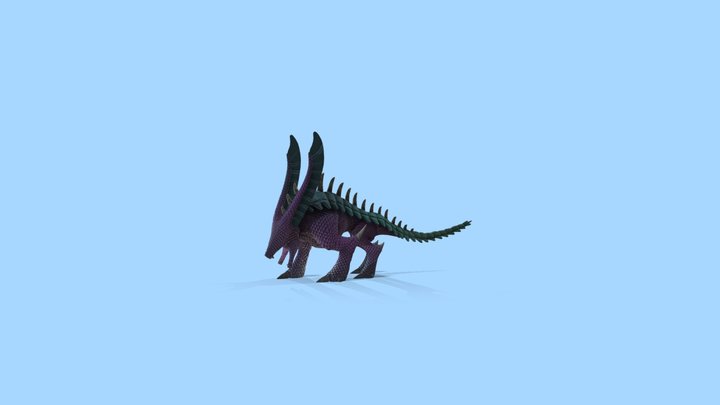 Triphorus scutellaris | Game Ready | Walk Cycle 3D Model