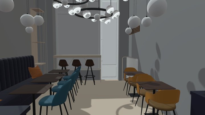 cafe 3D Model