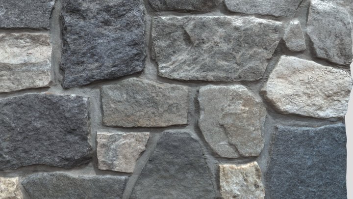 Central Park Mosaic with Mortar 3D Model