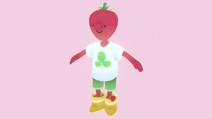 Strawberry kid 3D Model